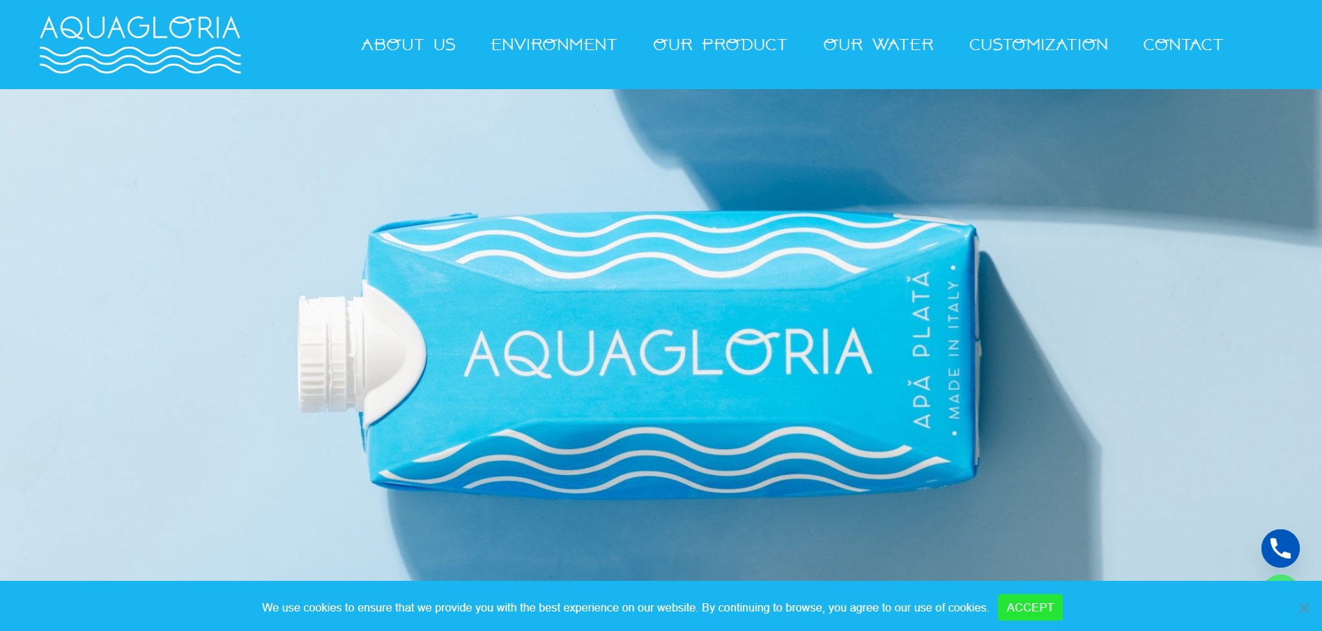 Aquagloria — business website preview