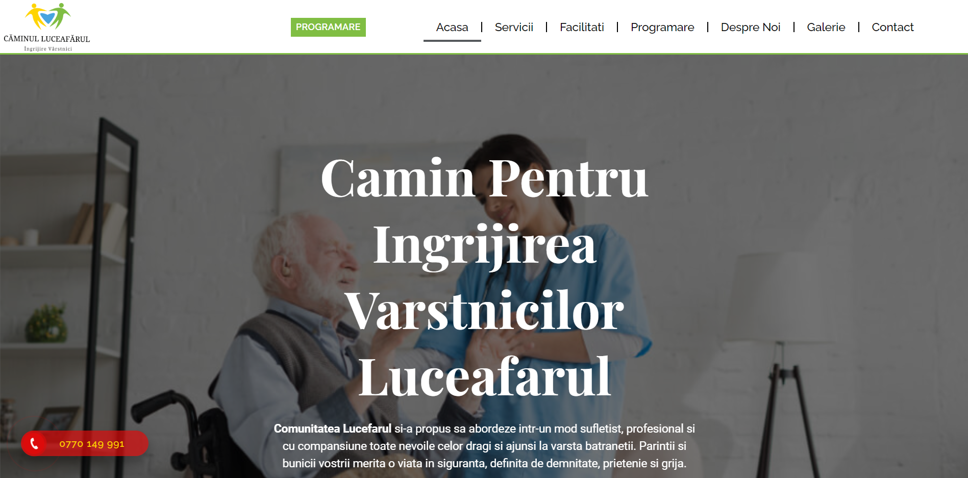Lucy Care — business website preview