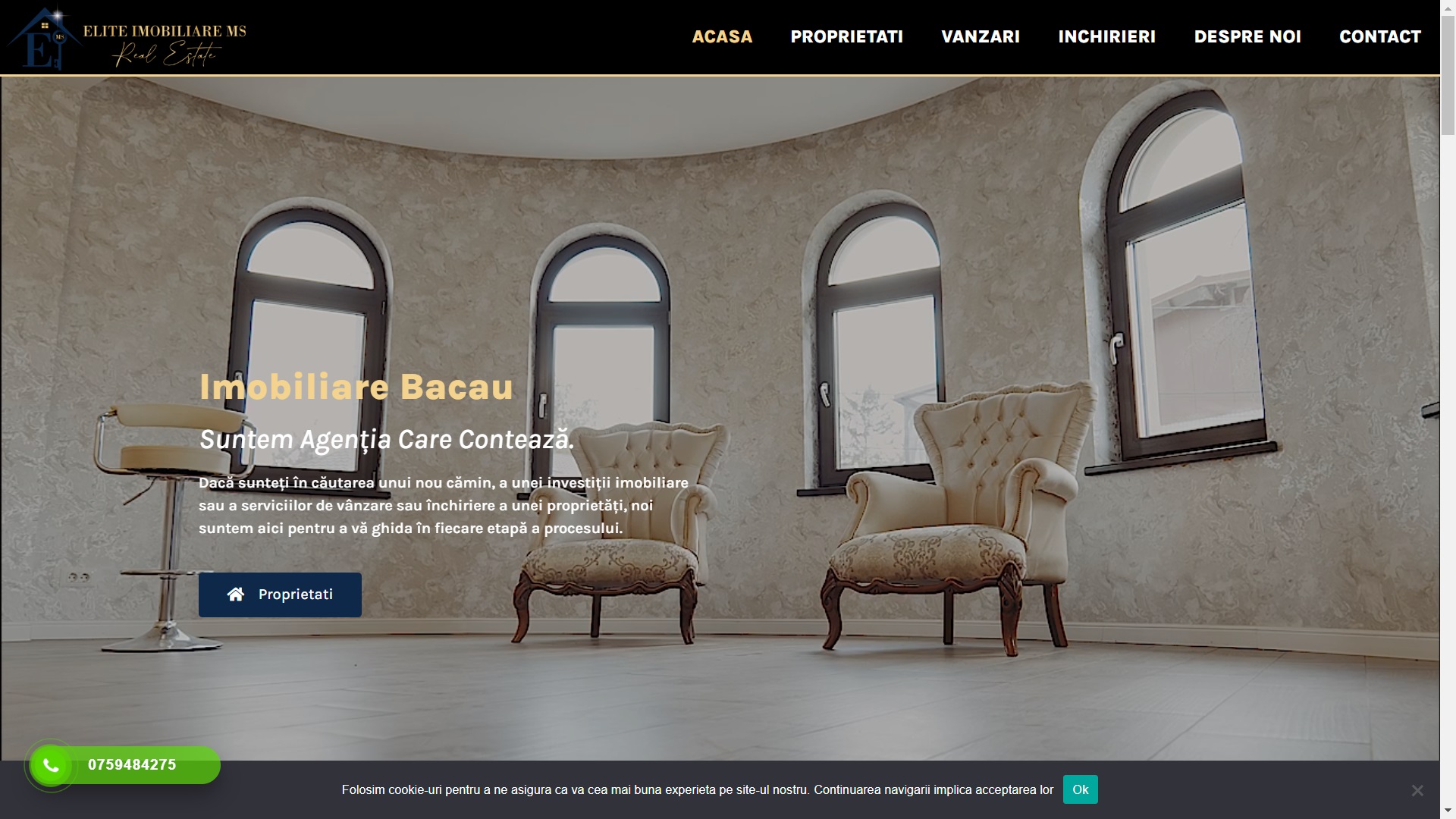 Elite Estates — business website preview