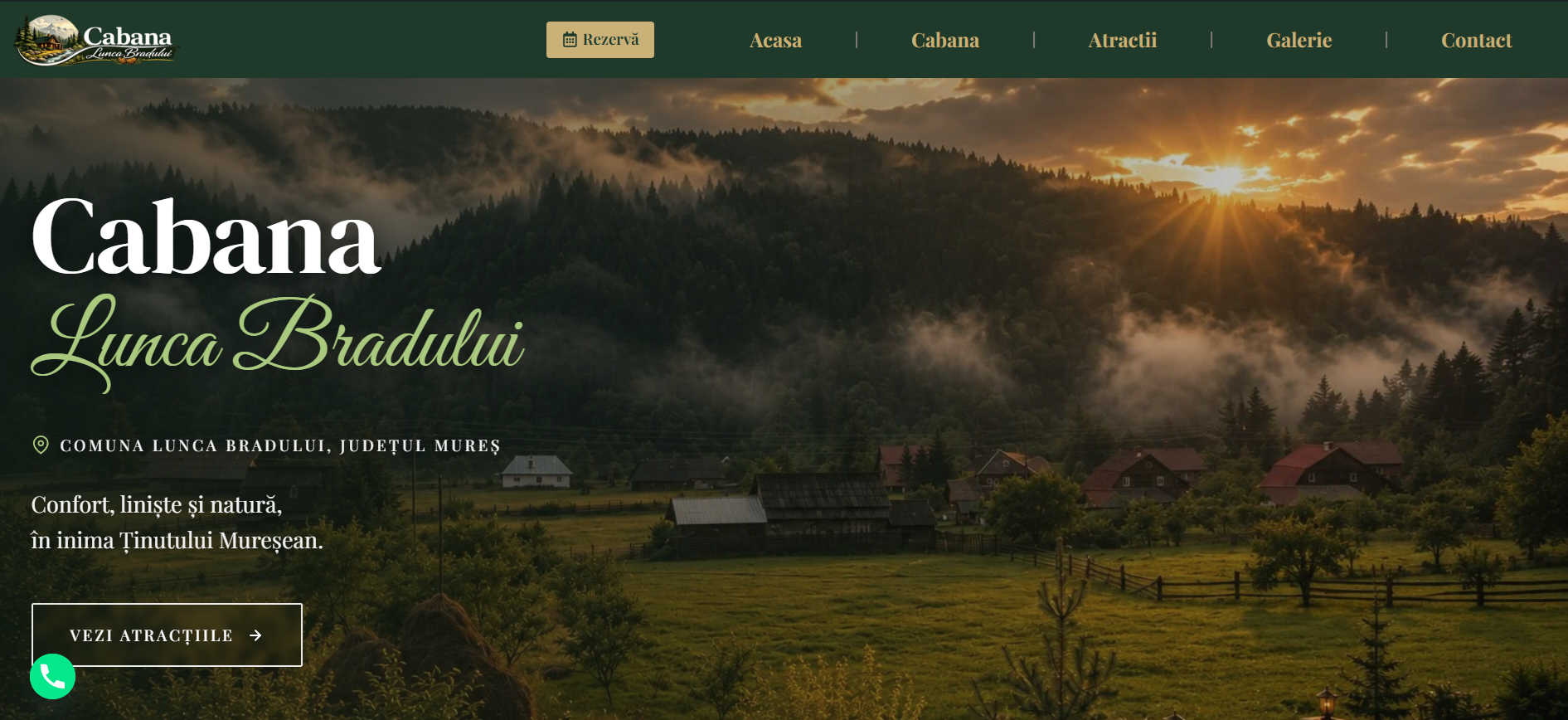 Lunca Bradului — business website preview