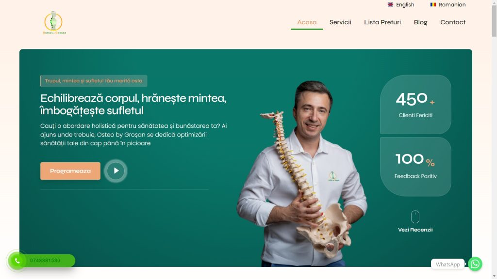 Osteo By Grosan — business website preview
