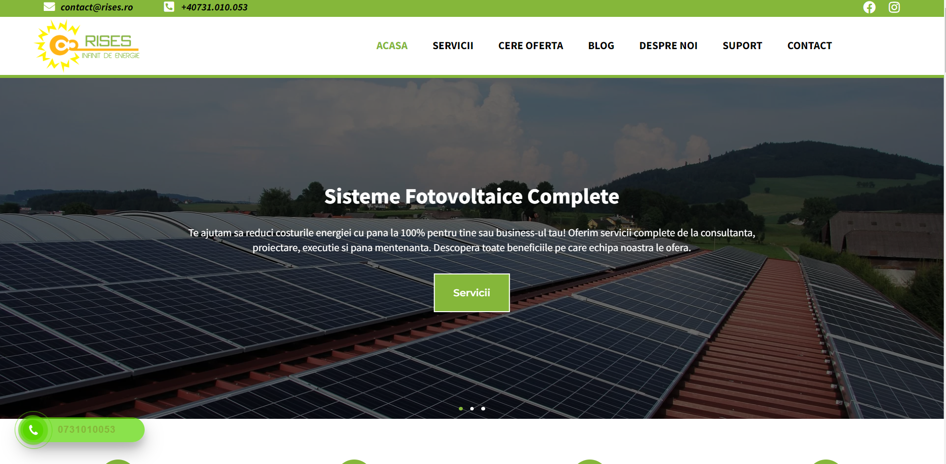 Rises — business website preview