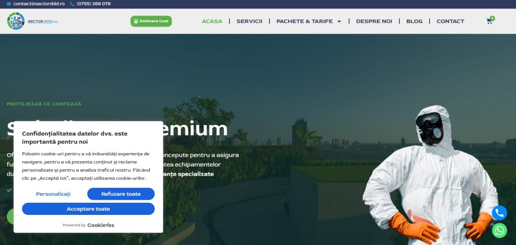Sector DDD — business website preview