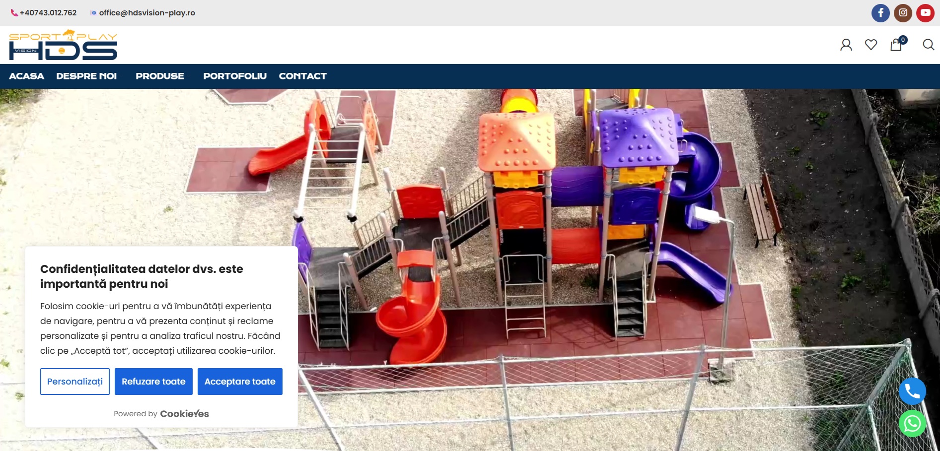 HDS Play — business website preview